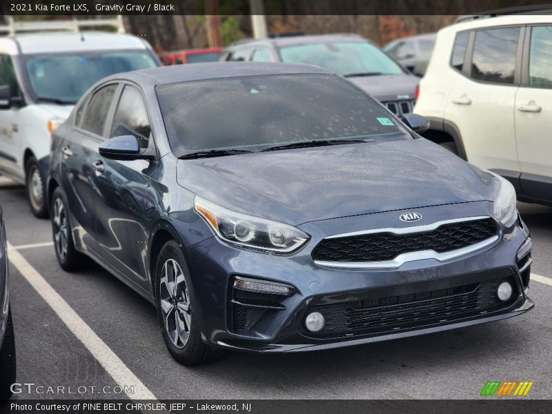 Gravity Gray / Black 2021 Kia Forte LXS