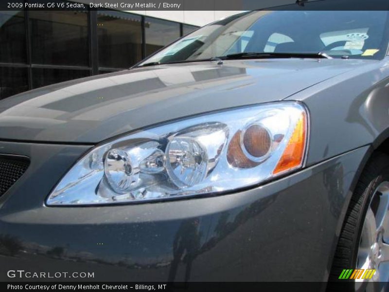 Dark Steel Gray Metallic / Ebony 2009 Pontiac G6 V6 Sedan