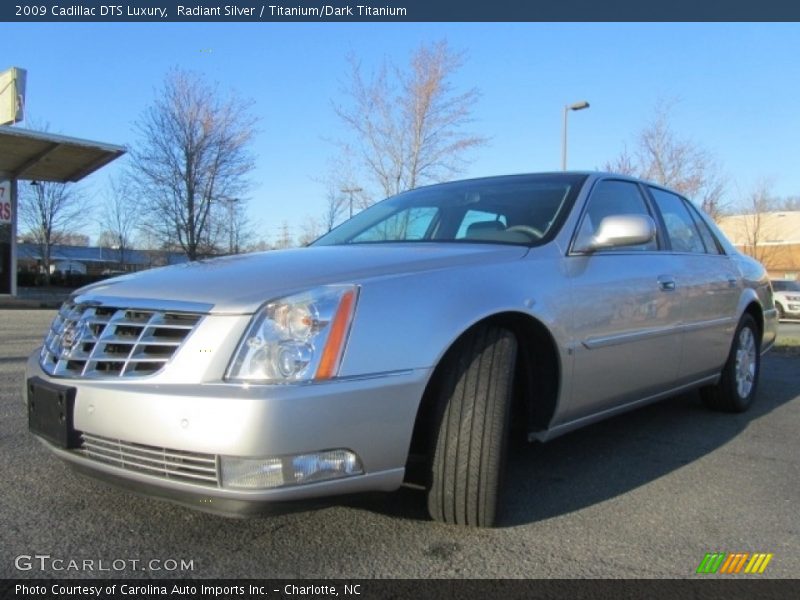 Radiant Silver / Titanium/Dark Titanium 2009 Cadillac DTS Luxury
