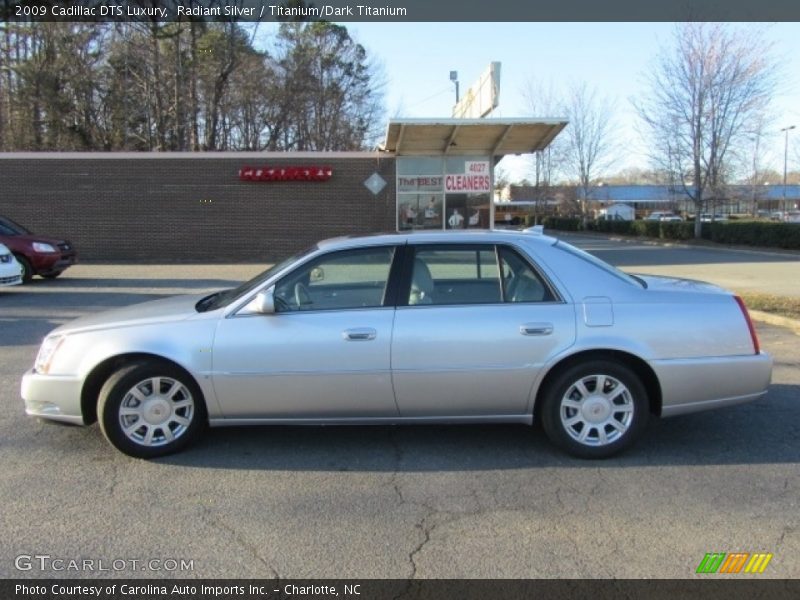 Radiant Silver / Titanium/Dark Titanium 2009 Cadillac DTS Luxury