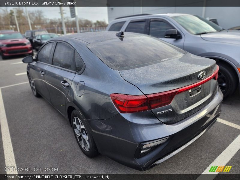 Gravity Gray / Black 2021 Kia Forte LXS
