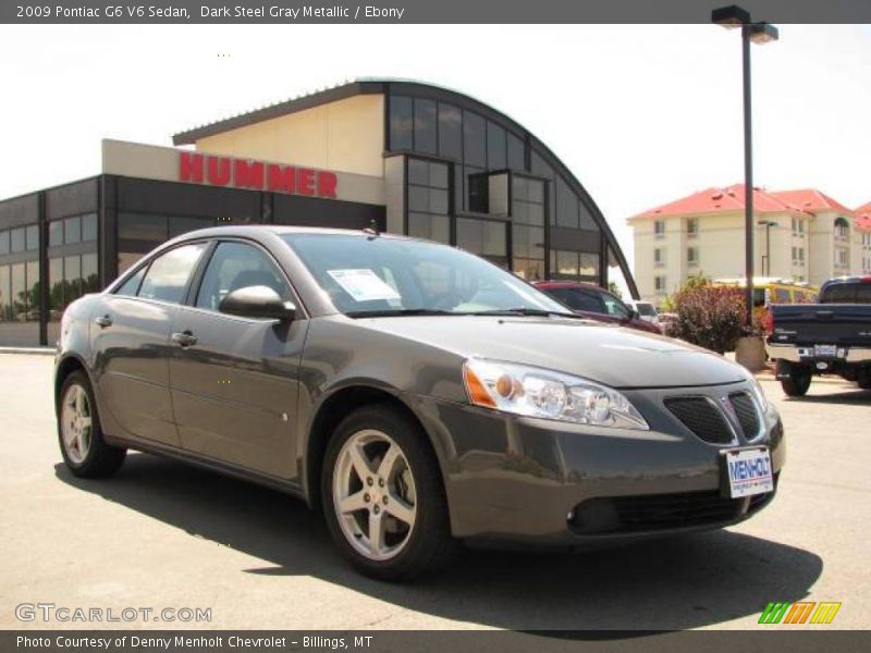 Dark Steel Gray Metallic / Ebony 2009 Pontiac G6 V6 Sedan