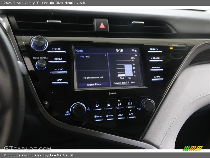 Celestial Silver Metallic / Ash 2020 Toyota Camry LE