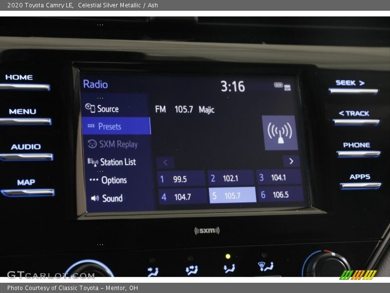 Celestial Silver Metallic / Ash 2020 Toyota Camry LE