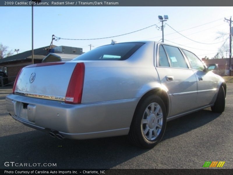 Radiant Silver / Titanium/Dark Titanium 2009 Cadillac DTS Luxury