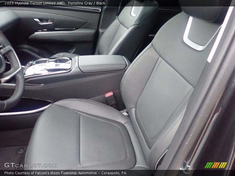 Portofino Gray / Black 2023 Hyundai Tucson Limited AWD