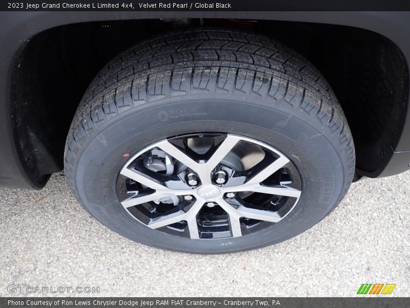Velvet Red Pearl / Global Black 2023 Jeep Grand Cherokee L Limited 4x4