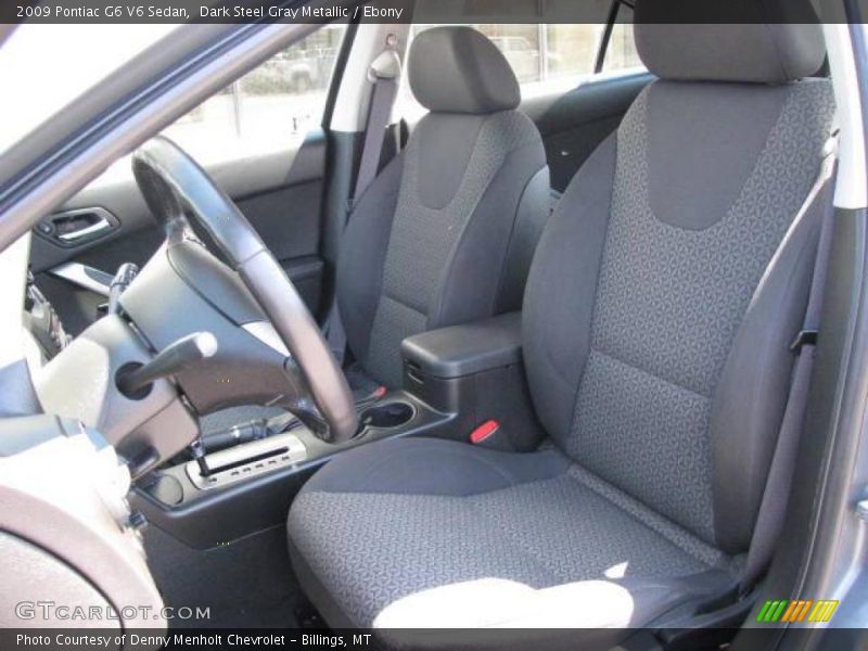 Dark Steel Gray Metallic / Ebony 2009 Pontiac G6 V6 Sedan