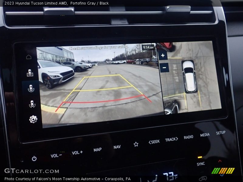Portofino Gray / Black 2023 Hyundai Tucson Limited AWD