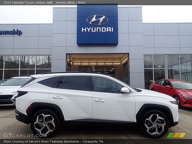 Serenity White / Black 2023 Hyundai Tucson Limited AWD
