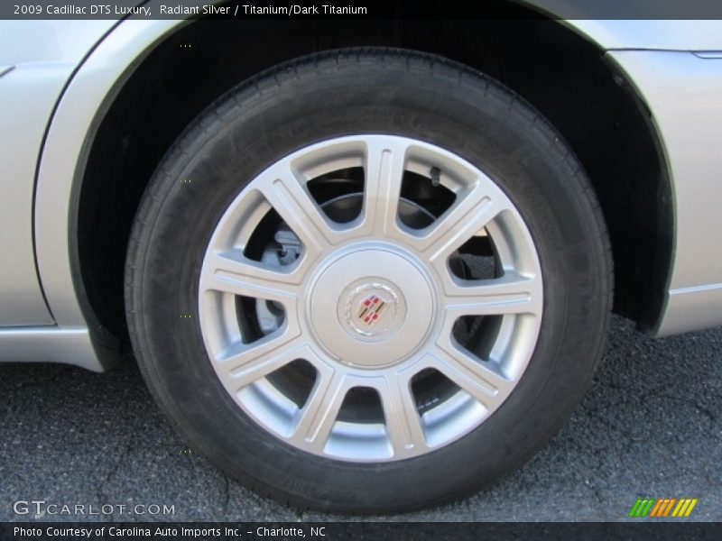 Radiant Silver / Titanium/Dark Titanium 2009 Cadillac DTS Luxury
