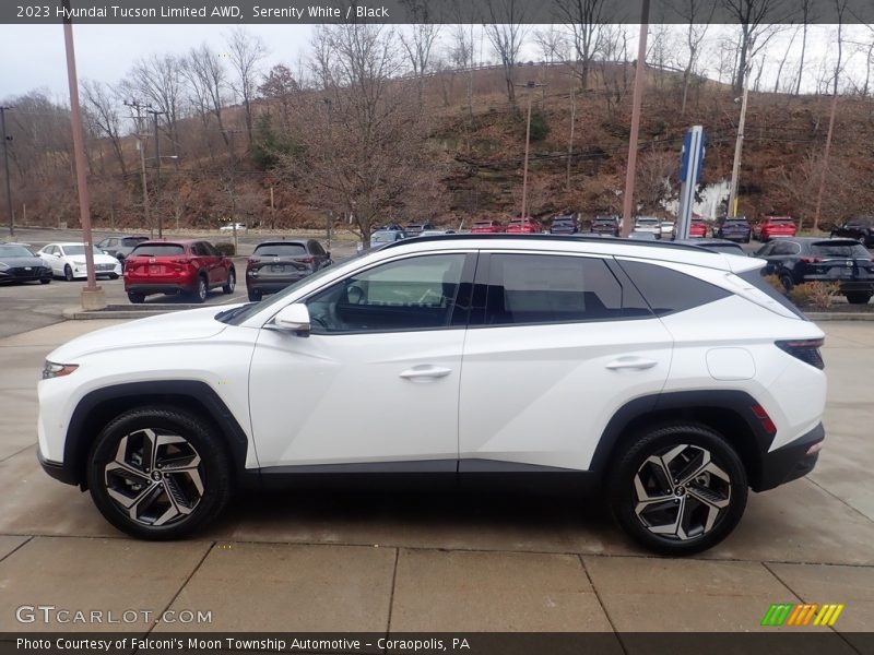 Serenity White / Black 2023 Hyundai Tucson Limited AWD