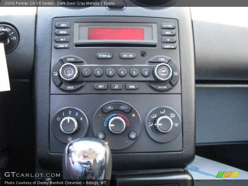 Dark Steel Gray Metallic / Ebony 2009 Pontiac G6 V6 Sedan