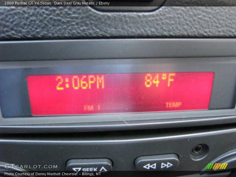 Dark Steel Gray Metallic / Ebony 2009 Pontiac G6 V6 Sedan
