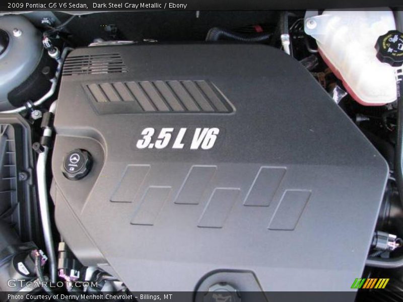Dark Steel Gray Metallic / Ebony 2009 Pontiac G6 V6 Sedan