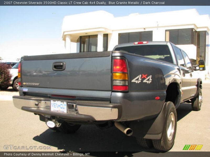 Blue Granite Metallic / Dark Charcoal 2007 Chevrolet Silverado 3500HD Classic LT Crew Cab 4x4 Dually