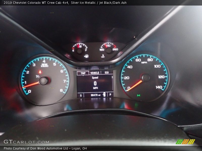 Silver Ice Metallic / Jet Black/Dark Ash 2019 Chevrolet Colorado WT Crew Cab 4x4
