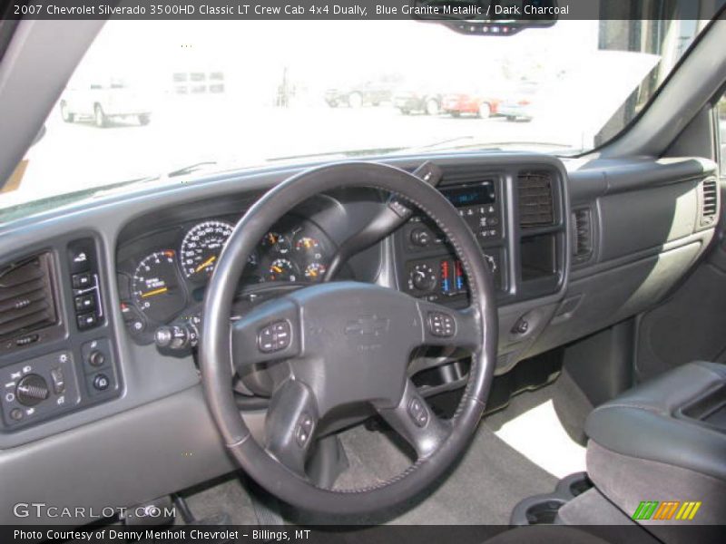 Blue Granite Metallic / Dark Charcoal 2007 Chevrolet Silverado 3500HD Classic LT Crew Cab 4x4 Dually