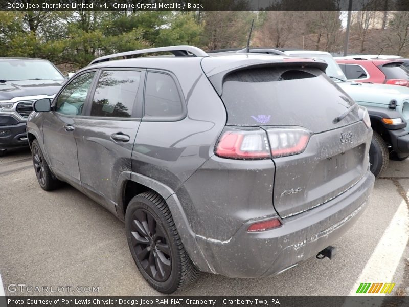 Granite Crystal Metallic / Black 2020 Jeep Cherokee Limited 4x4