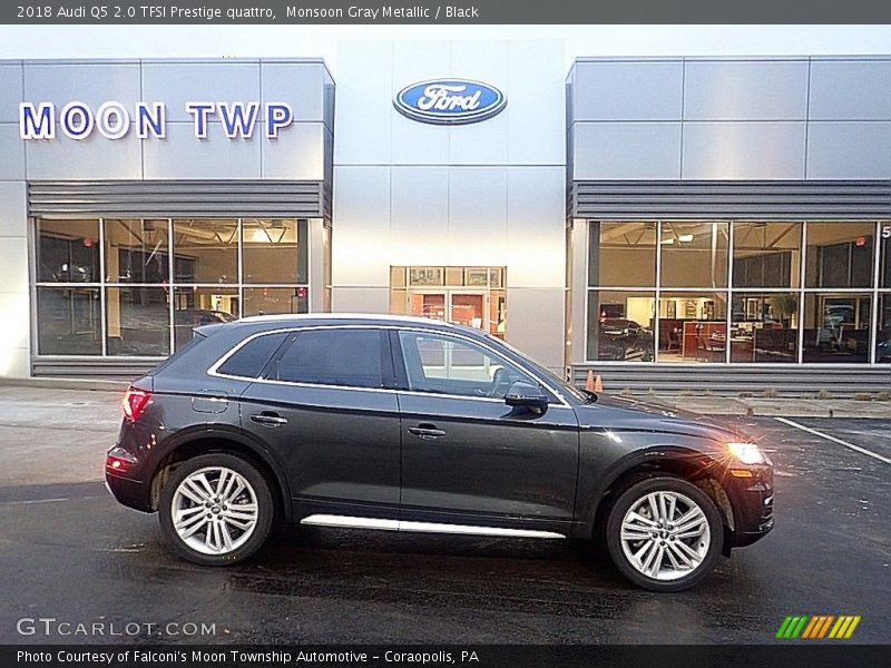 Monsoon Gray Metallic / Black 2018 Audi Q5 2.0 TFSI Prestige quattro