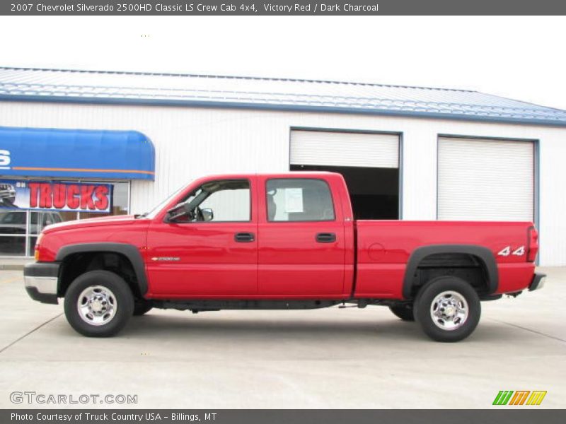 Victory Red / Dark Charcoal 2007 Chevrolet Silverado 2500HD Classic LS Crew Cab 4x4