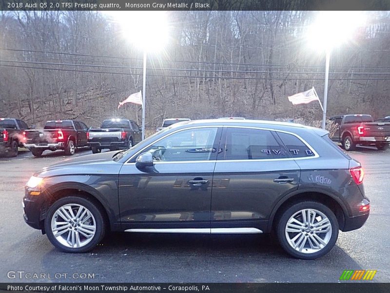 Monsoon Gray Metallic / Black 2018 Audi Q5 2.0 TFSI Prestige quattro