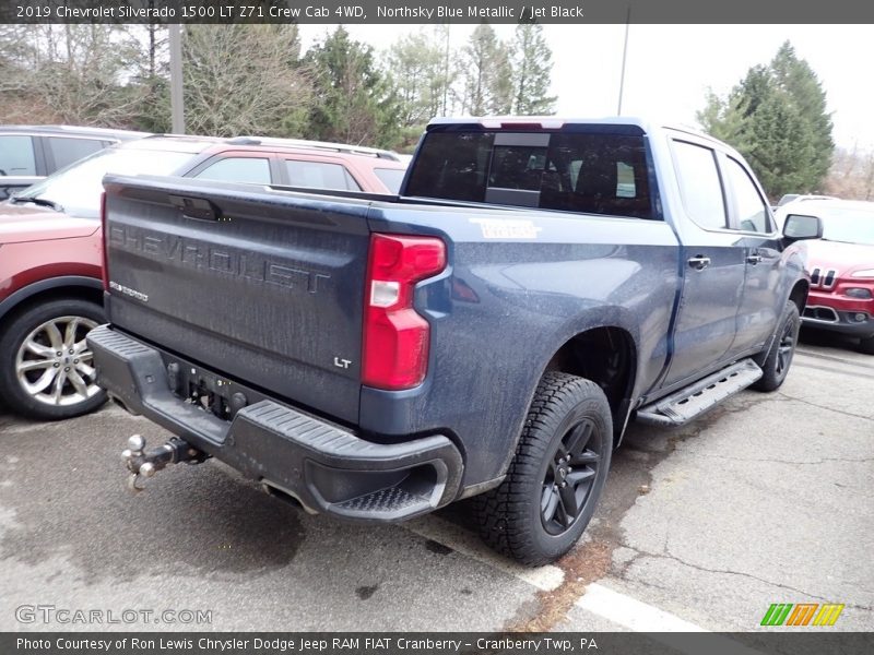 Northsky Blue Metallic / Jet Black 2019 Chevrolet Silverado 1500 LT Z71 Crew Cab 4WD