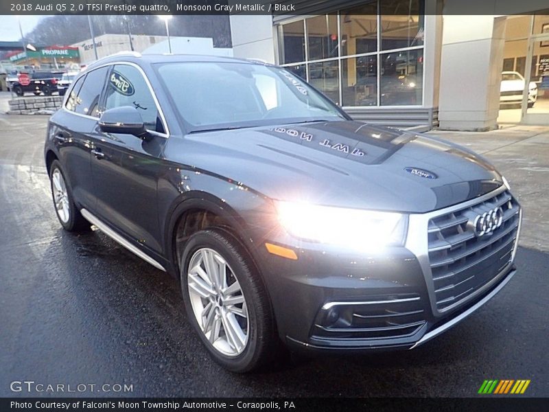 Monsoon Gray Metallic / Black 2018 Audi Q5 2.0 TFSI Prestige quattro