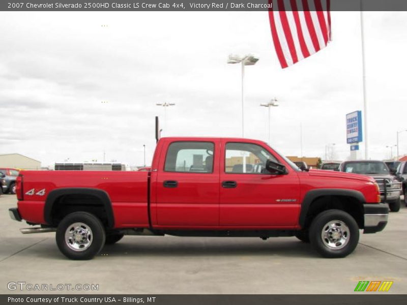 Victory Red / Dark Charcoal 2007 Chevrolet Silverado 2500HD Classic LS Crew Cab 4x4