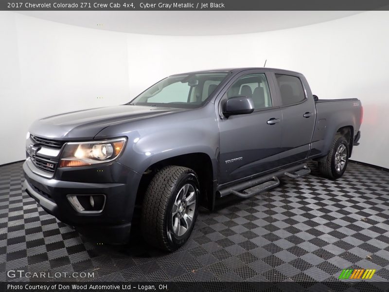 Cyber Gray Metallic / Jet Black 2017 Chevrolet Colorado Z71 Crew Cab 4x4
