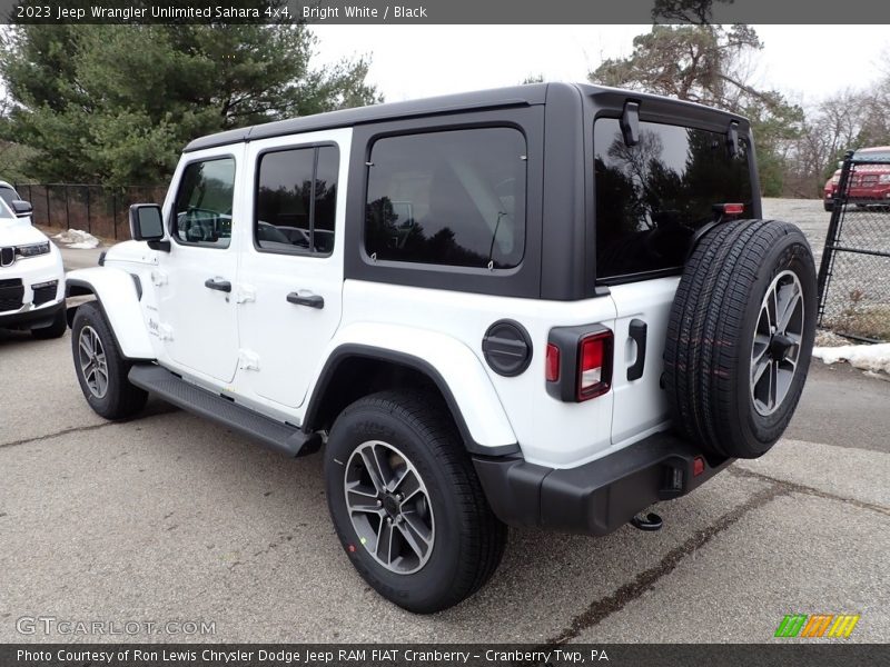 Bright White / Black 2023 Jeep Wrangler Unlimited Sahara 4x4