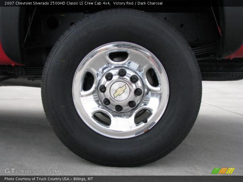 Victory Red / Dark Charcoal 2007 Chevrolet Silverado 2500HD Classic LS Crew Cab 4x4