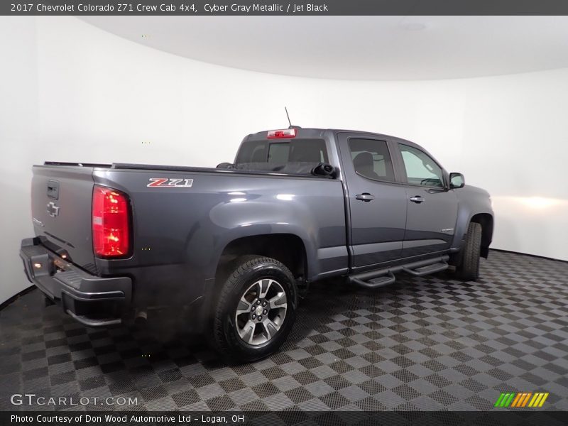 Cyber Gray Metallic / Jet Black 2017 Chevrolet Colorado Z71 Crew Cab 4x4