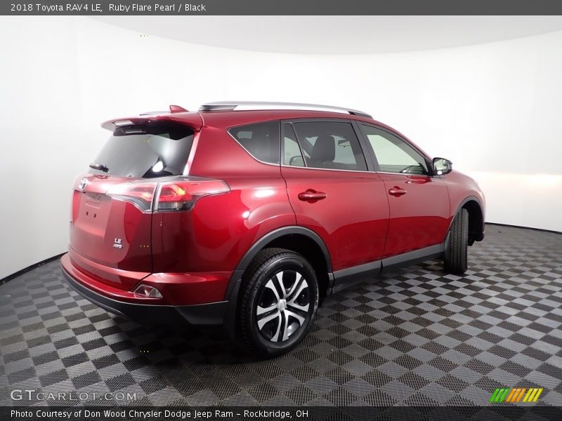 Ruby Flare Pearl / Black 2018 Toyota RAV4 LE