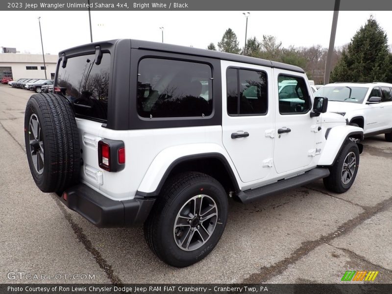 Bright White / Black 2023 Jeep Wrangler Unlimited Sahara 4x4