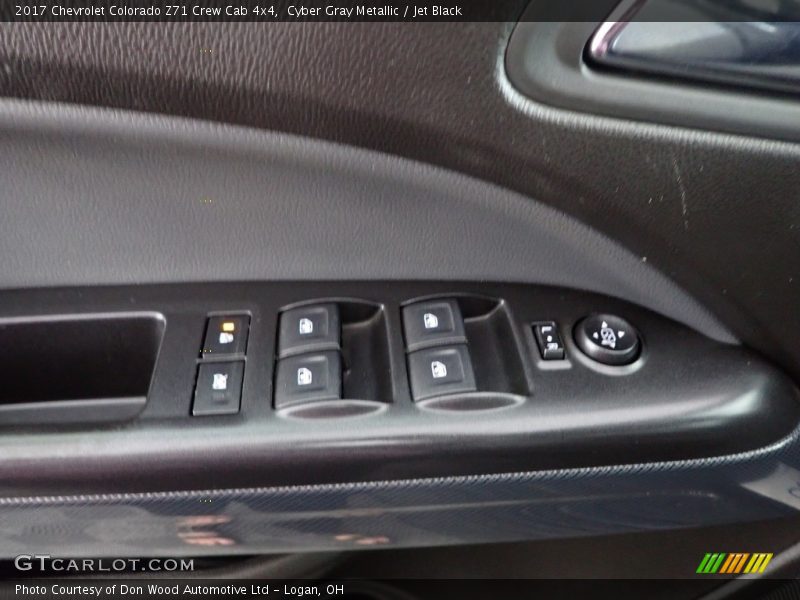 Cyber Gray Metallic / Jet Black 2017 Chevrolet Colorado Z71 Crew Cab 4x4