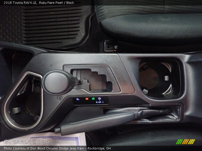 Ruby Flare Pearl / Black 2018 Toyota RAV4 LE