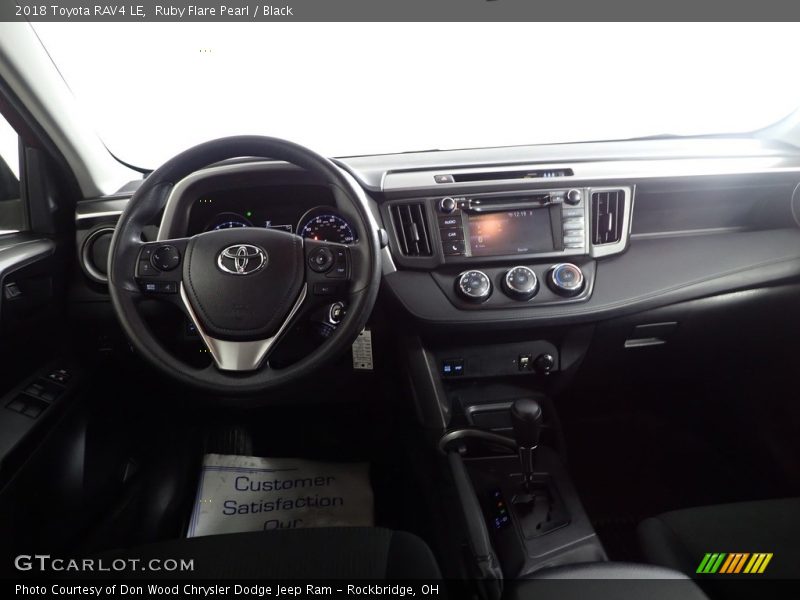 Ruby Flare Pearl / Black 2018 Toyota RAV4 LE