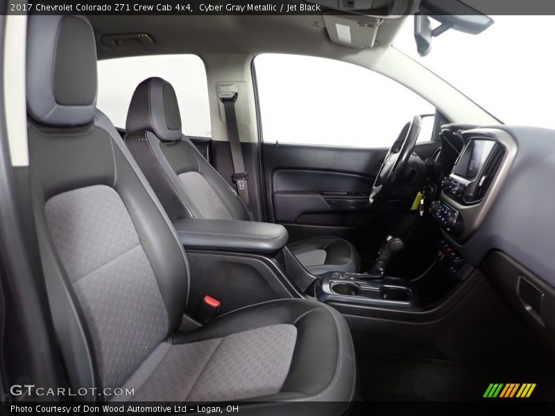 Cyber Gray Metallic / Jet Black 2017 Chevrolet Colorado Z71 Crew Cab 4x4