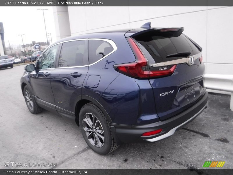 Obsidian Blue Pearl / Black 2020 Honda CR-V EX-L AWD