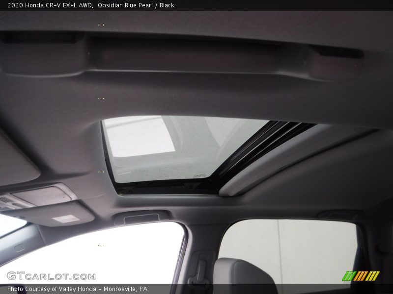 Obsidian Blue Pearl / Black 2020 Honda CR-V EX-L AWD