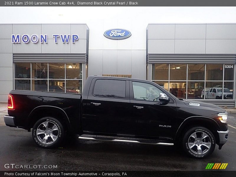 Diamond Black Crystal Pearl / Black 2021 Ram 1500 Laramie Crew Cab 4x4