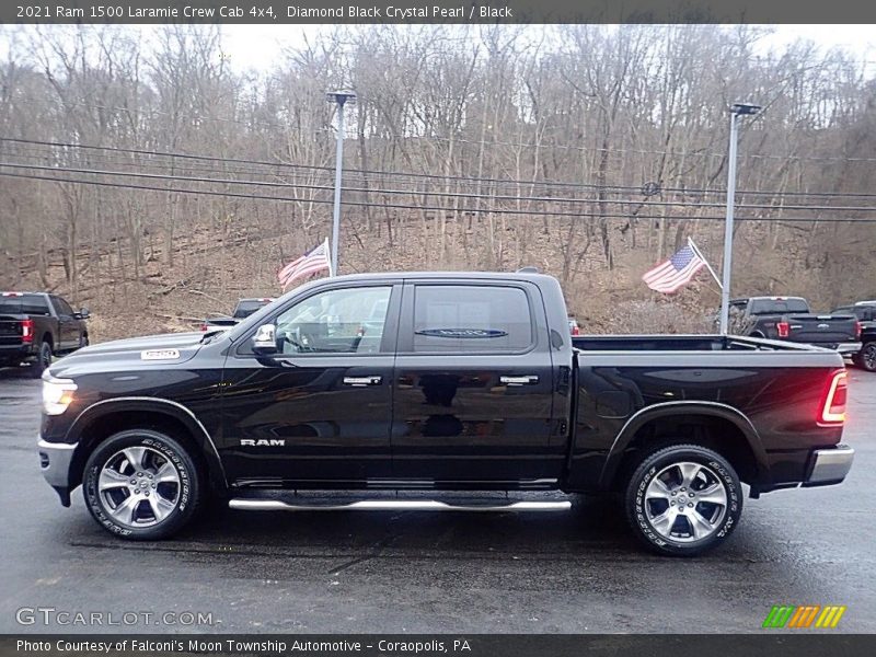  2021 1500 Laramie Crew Cab 4x4 Diamond Black Crystal Pearl