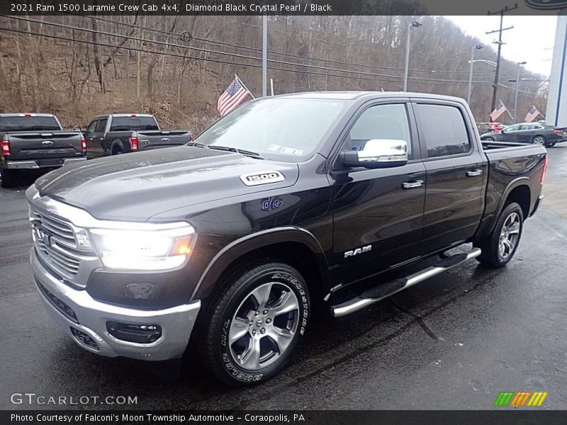 Diamond Black Crystal Pearl / Black 2021 Ram 1500 Laramie Crew Cab 4x4