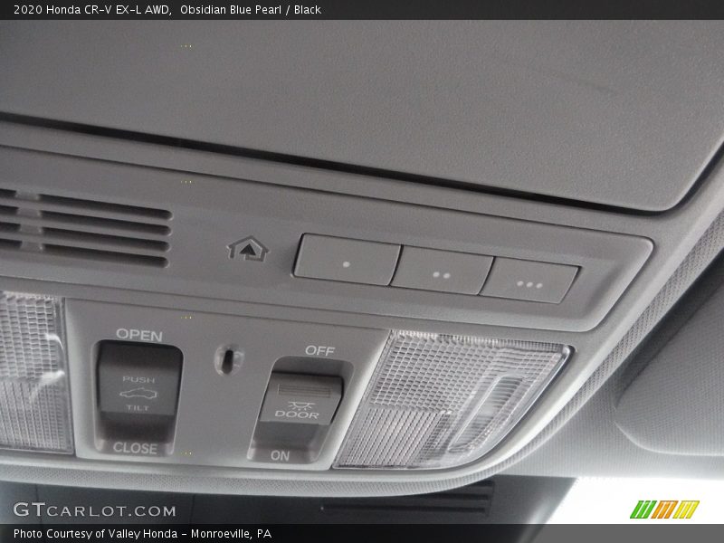Obsidian Blue Pearl / Black 2020 Honda CR-V EX-L AWD