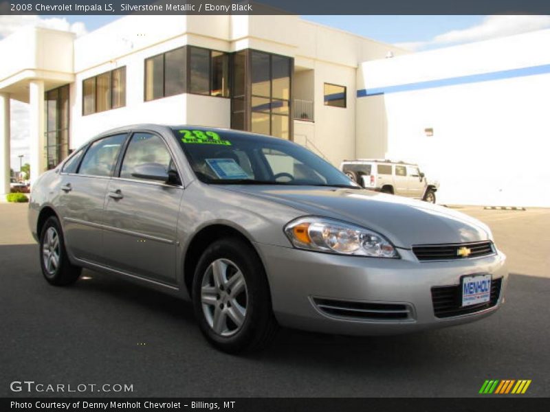 Silverstone Metallic / Ebony Black 2008 Chevrolet Impala LS