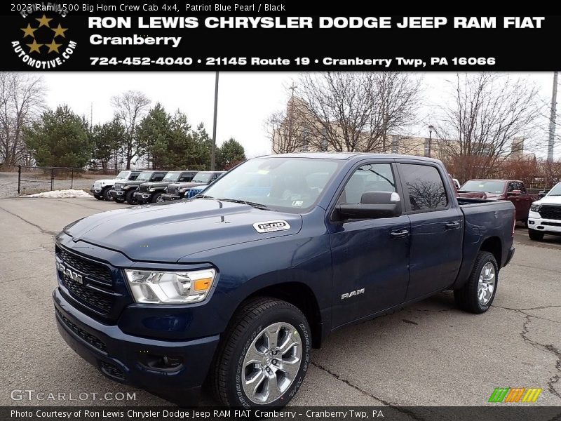 Patriot Blue Pearl / Black 2023 Ram 1500 Big Horn Crew Cab 4x4