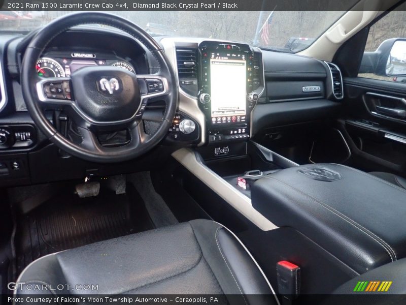 Diamond Black Crystal Pearl / Black 2021 Ram 1500 Laramie Crew Cab 4x4