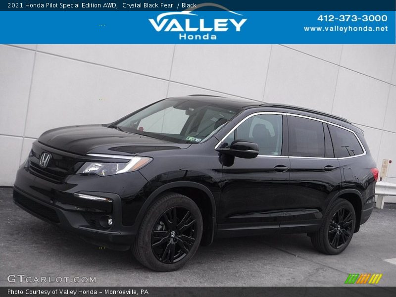 Crystal Black Pearl / Black 2021 Honda Pilot Special Edition AWD