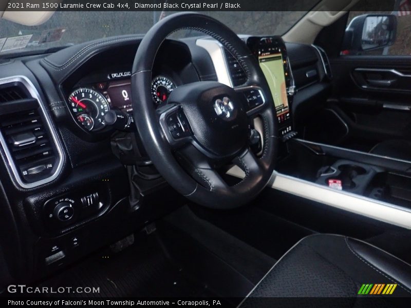 Diamond Black Crystal Pearl / Black 2021 Ram 1500 Laramie Crew Cab 4x4